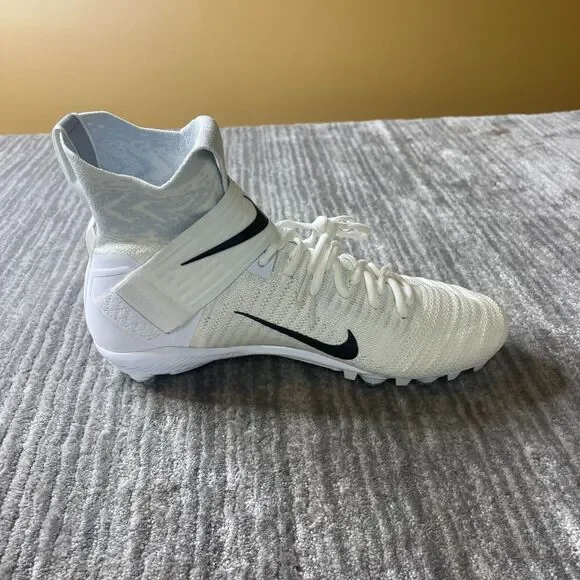 Nike Alpha Menace Elite 2 Flyknit Football Cleats Mens 11.5 Detachable White